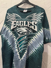 00s Majestic Philadelphia Eagles Tie Dye TShirt. XXLarge