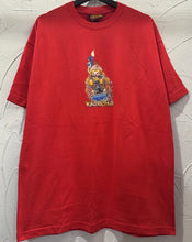 90s World Industries Flame Boy Machine Gun Skate TShirt. XLarge
