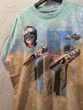 90s Liquid Blue Star Wars Anakin Pod Racer TShirt. XLarge