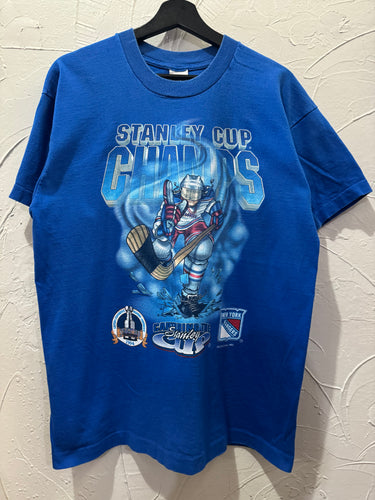 1994 Salem Sportswear New York Rangers Hockey TShirt. Large