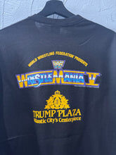 1989 WWF Wrestlemania 5 Mega Powers Wresting TShirt. XLarge
