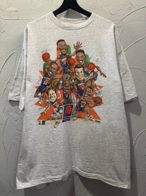 90s Salem Phoenix Suns Big Head Caricature TShirt. XLarge