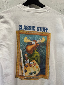 90s Rocky & Bullwinkle Vincent Van Moose TShirt. Large