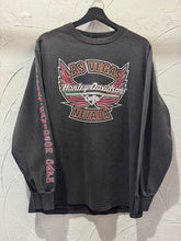 90s Harley Davidson Cafe Spellout Longsleeve. Large