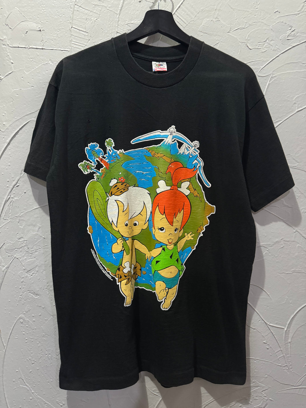 1995 Hanna Barbera Bam Bam Pebbles TShirt. Large