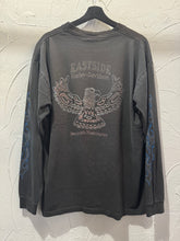 90s Harley Davidson Flames Longsleeve Pocket TShirt. XLarge