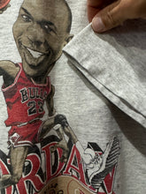 90s Salem Sportswear Micheal Jordan Bulls Caricature TShirt. XLarge