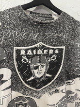 90s Los Angeles Raiders AOP TShirt. XLarge