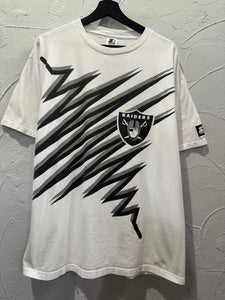 90s Starter Raiders Shockwave TShirt. Large