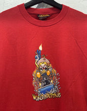 90s World Industries Flame Boy Machine Gun Skate TShirt. XLarge