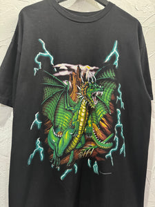 90s USA Thunder Dragon TShirt. XLarge