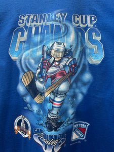 1994 Salem Sportswear New York Rangers Hockey TShirt. Large