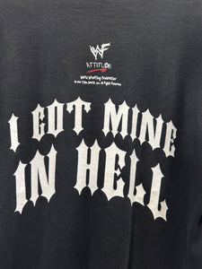 1998 WWF Undertaker Tattoo Shop Wrestling TShirt. Large