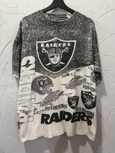 90s Los Angeles Raiders AOP TShirt. XLarge