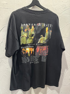2007 Heaven And Hell UK Tour Megadeth TShirt. XLarge
