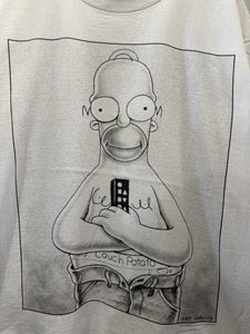 1994 Homer Simpson Calvin Klein Spoof TShirt. XLarge