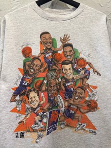90s Salem Phoenix Suns Big Head Caricature TShirt. XLarge