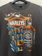 1987 Harley Davidson Harleys & Good Whiskey TShirt. Large
