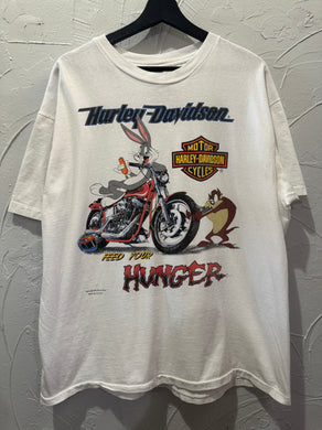 1993 Harley Davidson Warner Bros Feed Your Hunger TShirt.