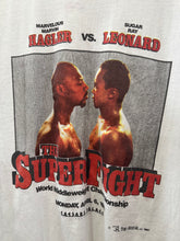 80s Sugar Ray Leonard Vs Hagler Boxing TShirt. Medium