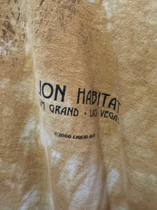 2000 Liquid Blue MGM Grand Lion Habitat TShirt. XXLarge