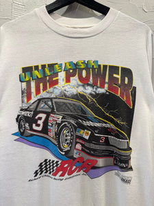 1992 NASCAR Unleash The Power Dale Earnhardt Racing TShirt. XLarge