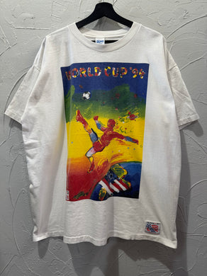 1994 Peter Max World Cup USA TShirt. XLarge