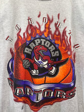 90s Toronto Raptors Fireball TShirt. Large