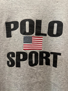 90s Polo Sport USA Flag TShirt. Large