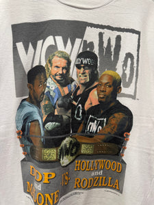 1998 WCW NWO Malone Vs Rodzilla Wrestling TShirt. XLarge