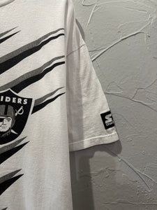 90s Starter Raiders Shockwave TShirt. Large