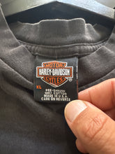 90s Harley Davidson Flames Longsleeve Pocket TShirt. XLarge