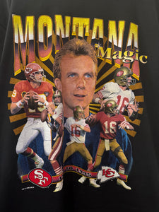 1995 Salem Joe Montana Magic TShirt. XLarge