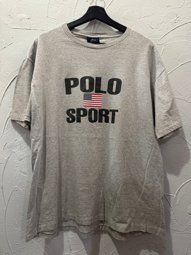 90s Polo Sport USA Flag TShirt. Large