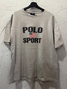 90s Polo Sport USA Flag TShirt. Large