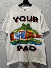 1995 Budweiser Your Pad Or Mine Frog TShirt. Large
