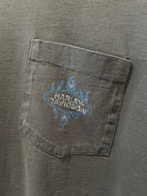 90s Harley Davidson Flames Longsleeve Pocket TShirt. XLarge