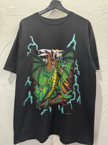 90s USA Thunder Dragon TShirt. XLarge