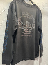 90s Harley Davidson Flames Longsleeve Pocket TShirt. XLarge