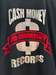 00s Cash Money Records Anniversary TShirt. XLarge
